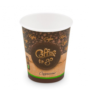 Papierový pohár „Coffee to go“ 280 ml  M priemer 80mm 50 ks