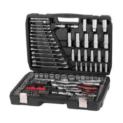 Sada náradia Strend Pro S221, 215 dielna, v kufri, 1/2+1/4+3/8