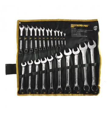 Sada kľúčov Strend Pro HR31586 očkoplochá, 22 dielna, Cr-V, 6-32 mm