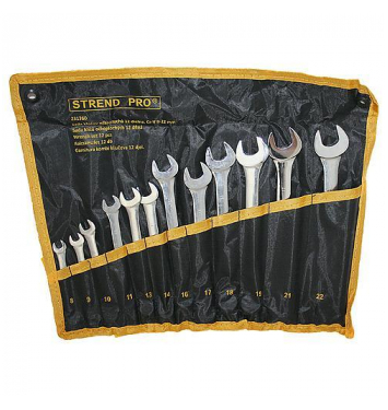Sada kľúčov Strend Pro HR31584 očkoplochá, 12 dielna, Cr-V, 8-22 mm
