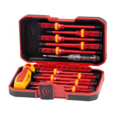 Sada skrutkovačov Strend Pro SDX61-113, VDE 12 dielna + skúšačka, elektrikárska, 1000V