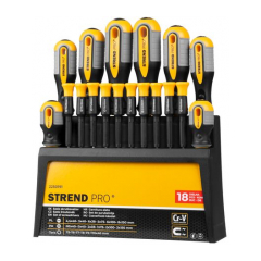 Sada skrutkovačov Strend Pro SDX72-118, 18 dielna, Torx + ploché + Phillips