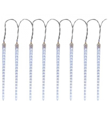 Reťaz MagicHome Vianoce Icicle, 352x LED studená biela, 16 cencúľov, vodopádový efekt, 230 V, 50 Hz, IP44, exteriér, osvetlenie, L- 4,50 + 5 m