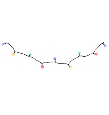 Reťaz MagicHome Vianoce Cherry Balls, 100x LED multicolor, IP44, 8 funkcií, osvetlenie, L-9,90 m