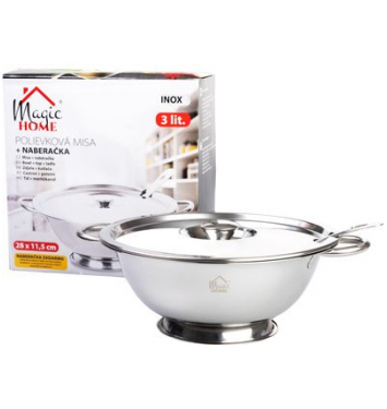 Misa MagicHome, polievková s naberačkou, 3000 ml, terina, nerez