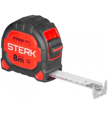 Meter Strend Pro Premium Sterk RZ8027, 8 m, 27 mm, zvinovací, extra široký