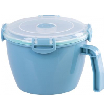 Dóza MagicHome, s uškom, otvárateľné veko, s rúčkou, 900 ml, hrnček s uškom, hrnček 168x138x104 mm