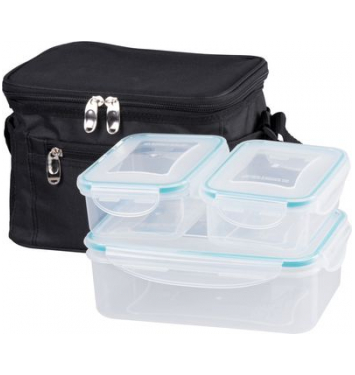 Dóza MagicHome, hranatá, s termo taškou, sada 3 ks, 1x 1500 ml + 2x 500 ml