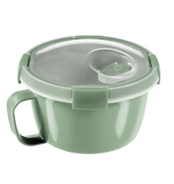 Dóza Curver® SMART TO GO ECO, 900 ml, s uškom, jemná zelená, hrnček 96x157x157 mm
