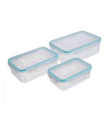 Dóza MagicHome Lunchbox set MB04, sada 3 ks, 500/1000/1500 ml, obdĺžnikové, Clip