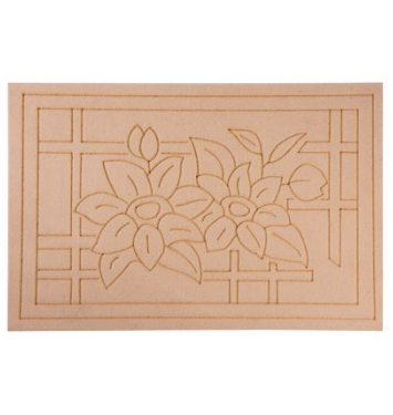Rohožka MagicHome KHR002-03, pred dvere, Beige, 40x60 cm
