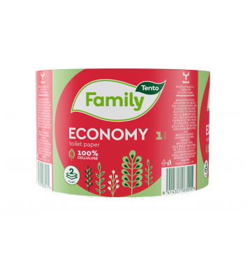 Tento Family Economy toaletný papier 2 vrstvový 68m,  510 útržkov