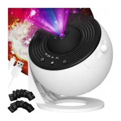 Izoxis Projektor nočnej oblohy  polárna žiara a galaxia  biely