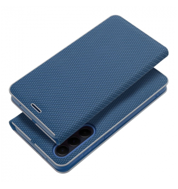 Puzdro LUNA Book Carbon na XIAOMI Redmi NOTE 13 Pro 5G Blue