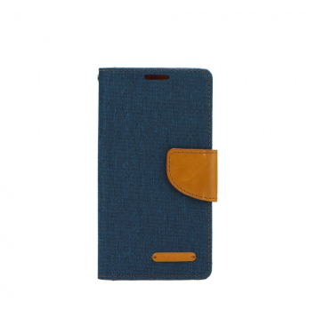 Puzdro Canvas Book na Samsung A71 navy blue