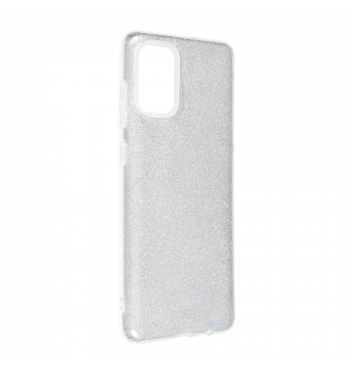 Puzdro SHINING na SAMSUNG Galaxy A71 silver