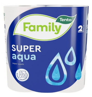 TENTO Family Super Aqua papierové utierky 2 vrstvy 2 rolky