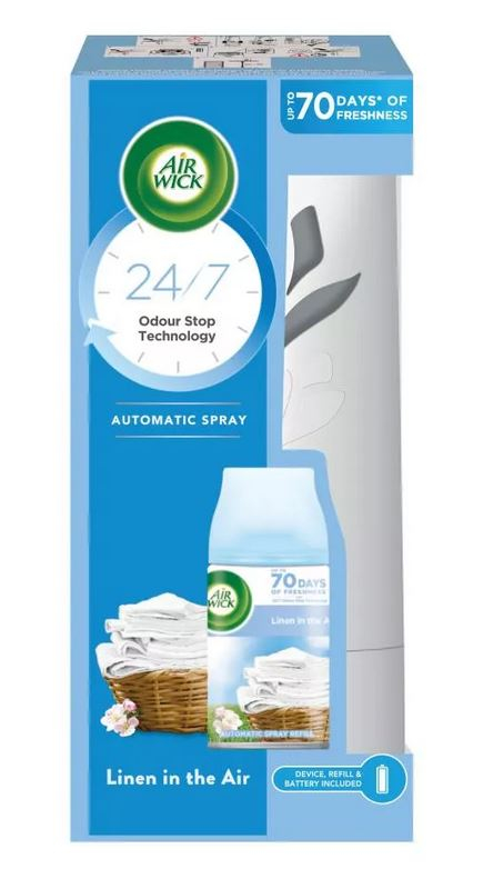 Air Wick FM strojček + náplň 250ml Svieže prádlo