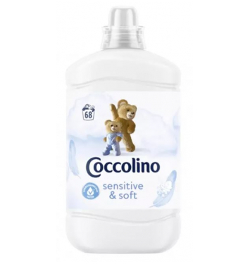 COCCOLINO Sensitive & Soft koncentrovaná aviváž 68 PD 1,7l