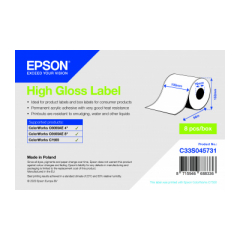 High Gloss Label Cont.R, 102mm x 58m
