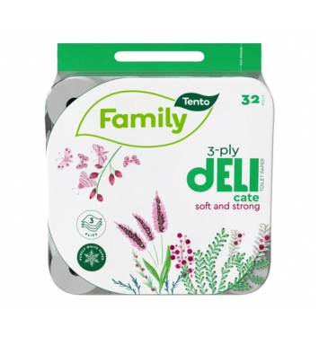 TENTO Toaletný papier Family Delicate 32 pack 3vrstvy 14m