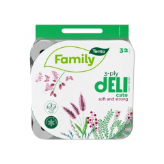 TENTO Toaletný papier Family Delicate 32 pack 3vrstvy 14m