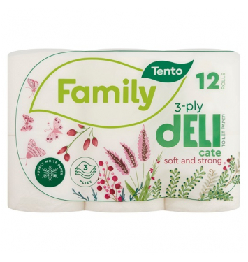 TENTO Toaletný papier Family Delicate 12 pack 3vrstvy