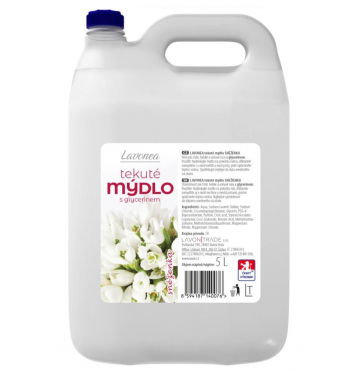 Mydlo Lavonea s glycerínom, 5l biele