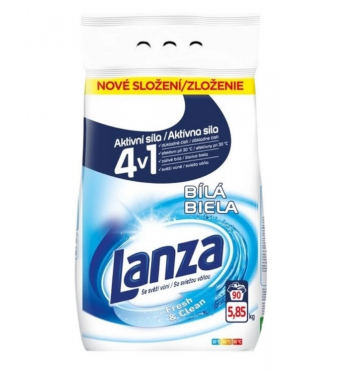 LANZA Regular WHITE prací prášok 5,85kg 90PD