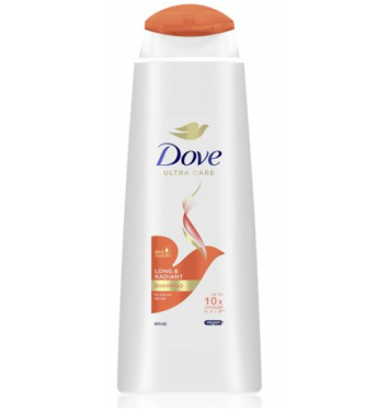 Dove Long & Radiant regeneračný šampón na vlasy 400 ml