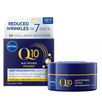 Nivea spevňujúci nočný krém proti vráskam Q10 POWER 50ml