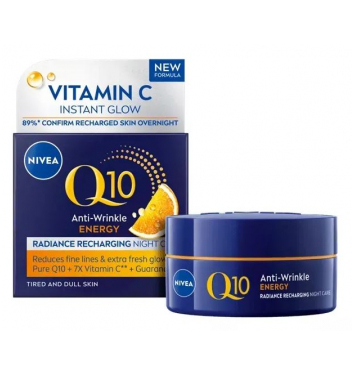 Nivea energizujúci nočný krém proti vráskam Q10 50ml