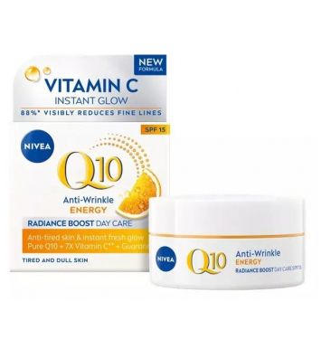Nivea energizujúci denný krém proti vráskam Q10 SPF 15 50ml
