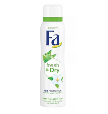 FA Deo Women Fresh & Dry Green Tea 150ml