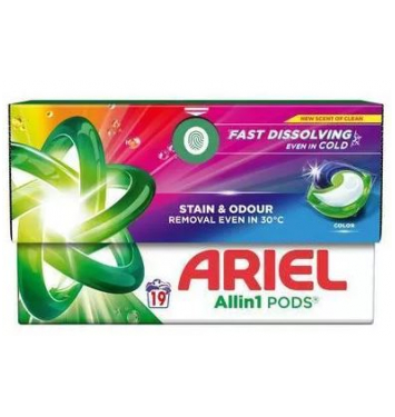 Ariel Color kapsule 19ks