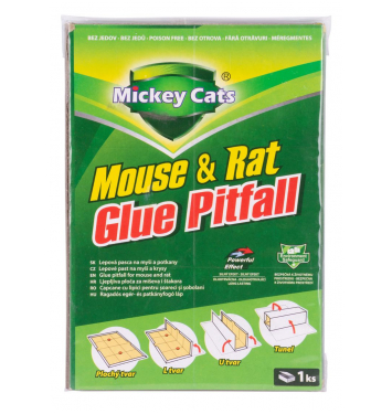 Doska Mickey Cats 19x13cm lepová na myši a potkany Poison-Free