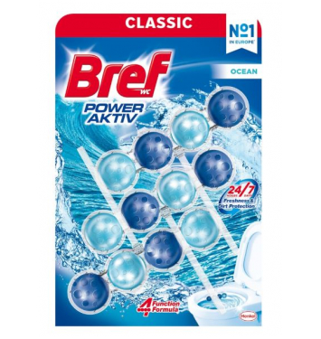 Bref Power Aktiv Ocean tuhý WC blok 3x50g