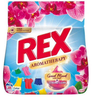Rex Aromatherapy Color Orchid prací prášok na farebnú bielizeň 990g 18PD