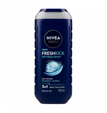 Nivea Men Fresh Kick sprchový gél 250 ml