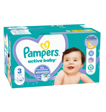 Pampers Active Baby-Dry 3 (6-10kg) 90 plienok