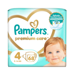 Pampers Premium Care veľkosť 4, 68 plienok, 9kg-14kg