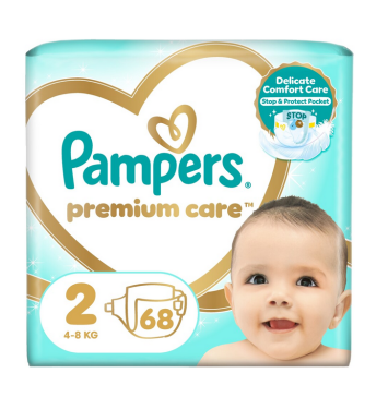 Pampers Premium Care veľkosť 2, 68 plienok, 4kg-8kg