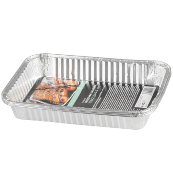 Miska MagicHome, 31,5x21,3x4,4 cm, grilovacia, 3 ks, Alu