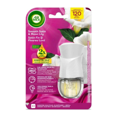 Air Wick Electric Strojček + 19ml Jemný satén a mesačné ľalie