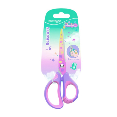 Nožnice KEYROAD Pastel Deco ergonomické 15,5 cm, blister, mix farieb