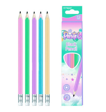 Sada ceruziek KEYROAD Pastel color collection 12ks, mix farieb