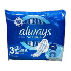 Always Ultra Day & Night hygienické vložky 7 ks