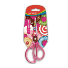 Školské nožnice KEYROAD Tatto Soft 15 cm, blister, mix farieb