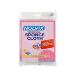 Špongiová utierka NOLVIX 18x16cm  5ks