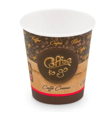 Papierový pohár „Coffee to go“ 200 ml  S Ø 73 mm 50 ks